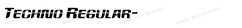 Techno Regular字体转换